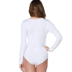 Long Sleeve White Bodysuit