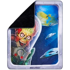 Mars Attacks Window Fleece Blanket