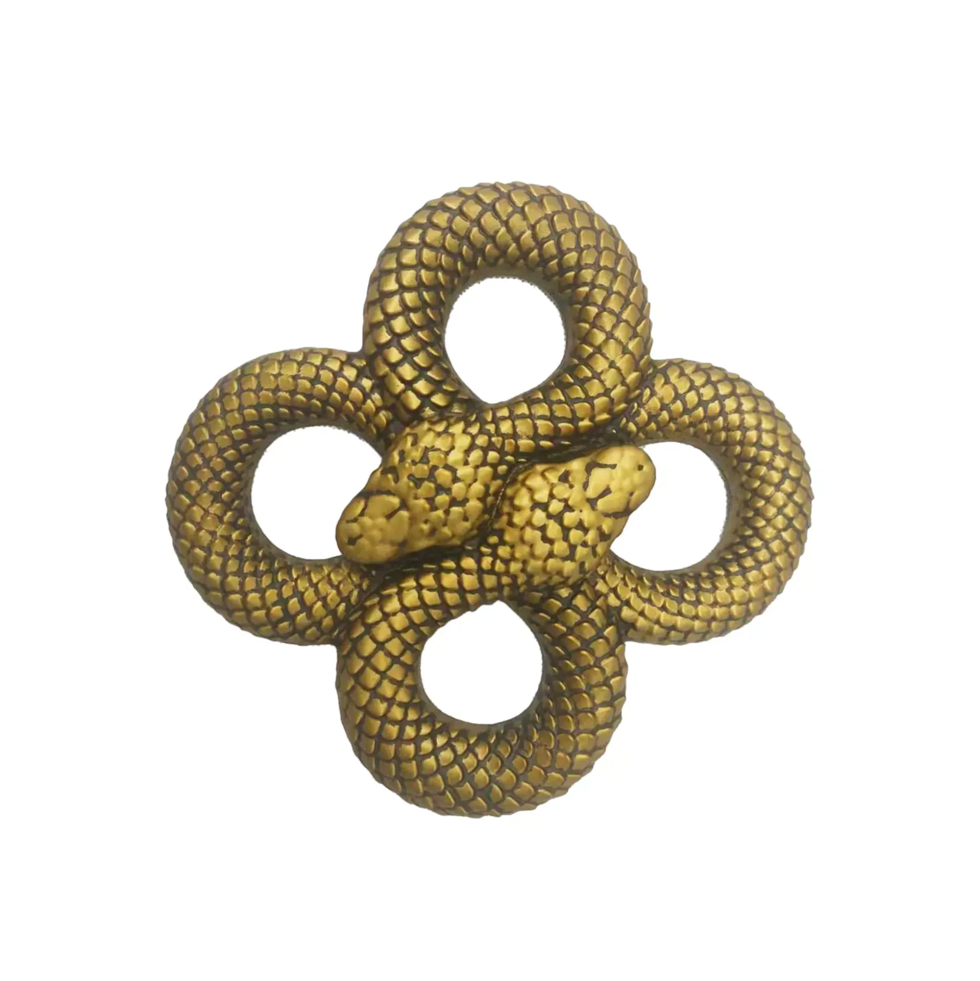 Medusa Curled Golden Snake Sign