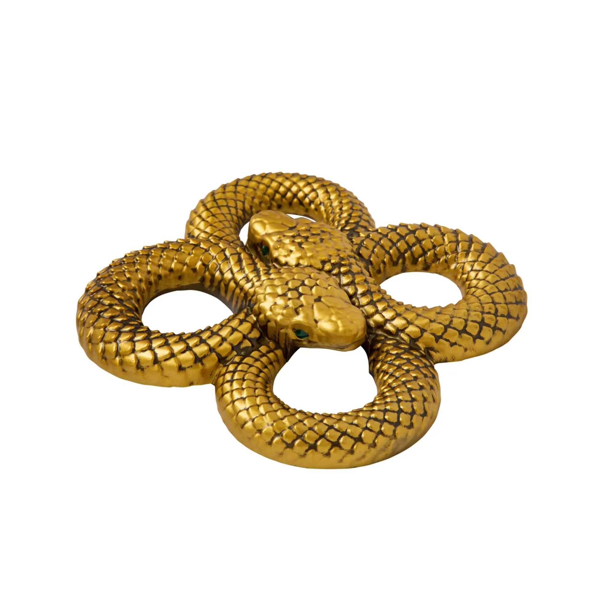 Medusa Curled Golden Snake Sign