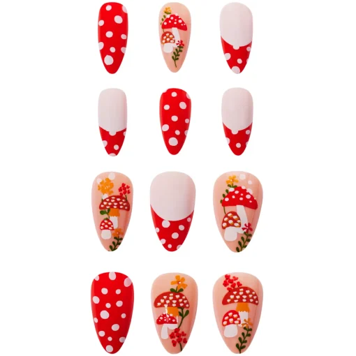 Mushroom Press-On Nails