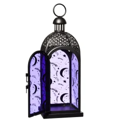 Purple Glass Moon Lantern