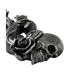Rose and Skull Hanging Sign