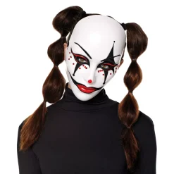 Scary Jester Half Mask