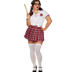 School Girl Plus Size Costume Kit