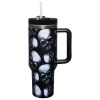 Skull Portable Travel Tumbler with Straw - 40 oz.