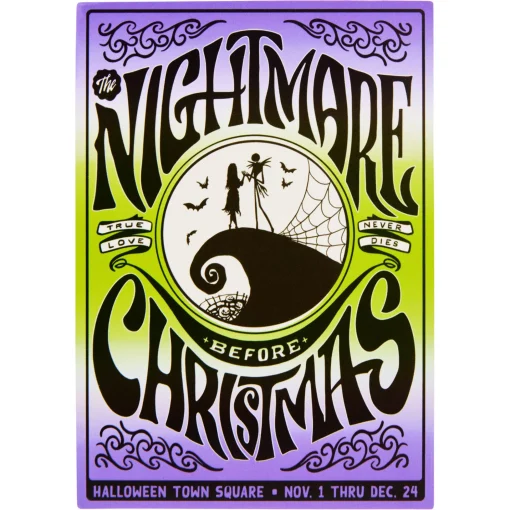 The Nightmare Before Christmas Retro Poster Magnet