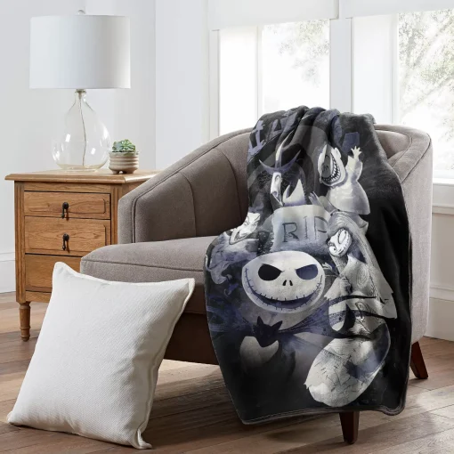 The Nightmare Before Christmas Graveyard Fleece Blanket
