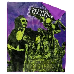 Tie-Dye Beetlejuice Fleece Blanket
