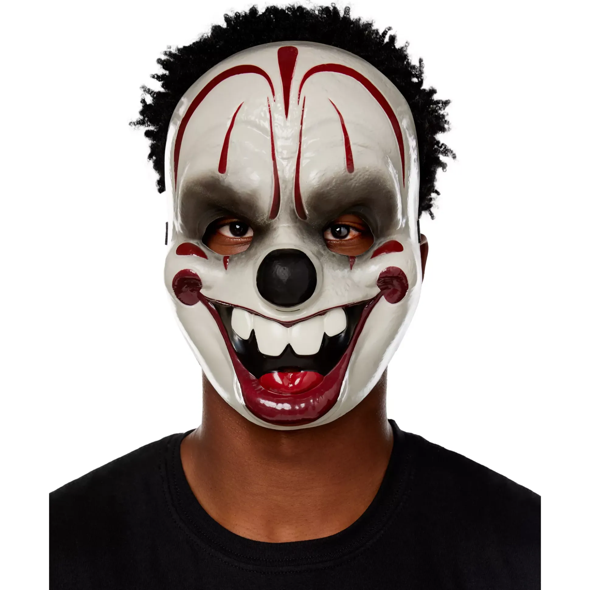 Vintage Scary Clown Half Mask
