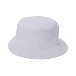 White Canvas Bucket Hat