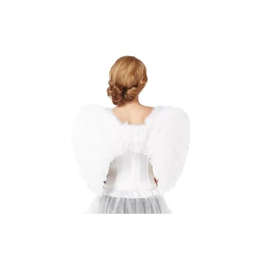 White Faux Feather Wings