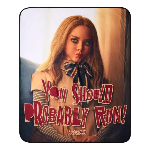 You Should Probably Run M3GAN Fleece Blanket